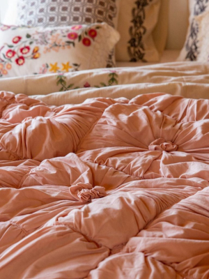 Lazybones Rosette Quilt Tuscan Pink