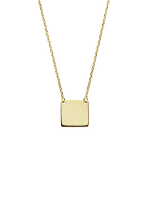Serif Necklace (gold Or Silver)