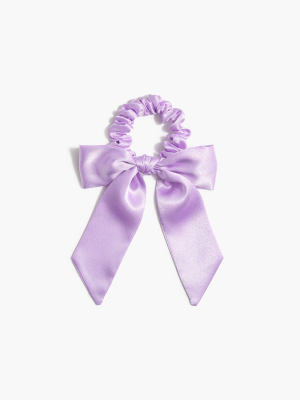 Girls' Satin Bow Scrunchie