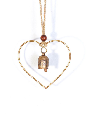 Air Element Bell Chime - Heart