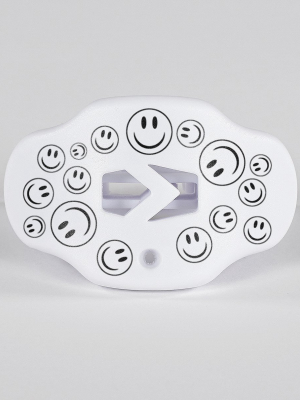 Smiley Faces White Football Mouthguard