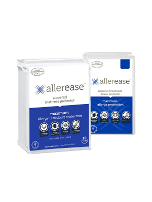 Maximum Mattress Cover With Pillow Cover - Allerease