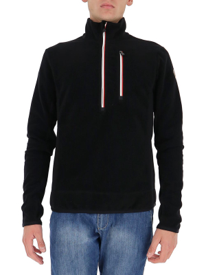 Moncler Grenoble Zipped Mock Neck Sweatshirt