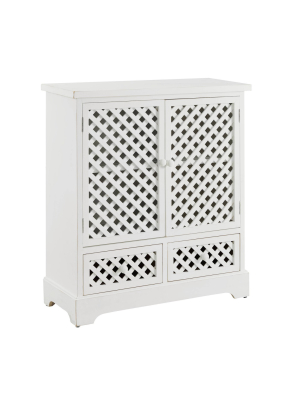 Colville Drawer Cabinet White - Powell Company