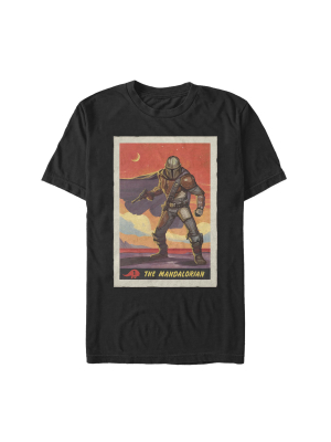 Men's Star Wars The Mandalorian Trading Card T-shirt