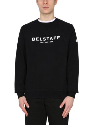 Belstaff Logo Printed Crewneck Sweatshirt