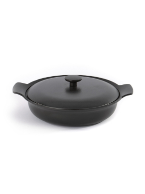 Berghoff Ron 11" Cast Iron Covered Deep Skillet 3.5 Qt, Black