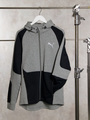 Puma Evostripe Hoodie In Gray