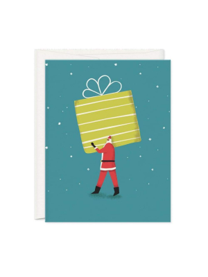Santa’s Big Present Christmas Card | Oh Hi Co.