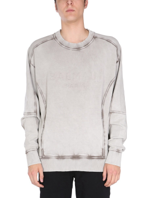 Balmain Embossed Logo Sweatshirt