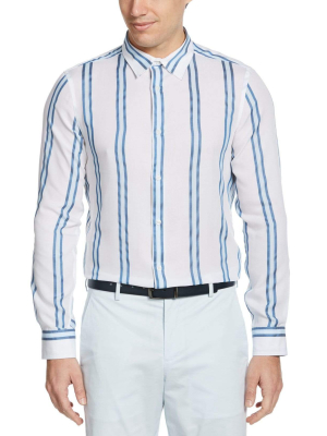 Wide Vertical Stripe Shirt