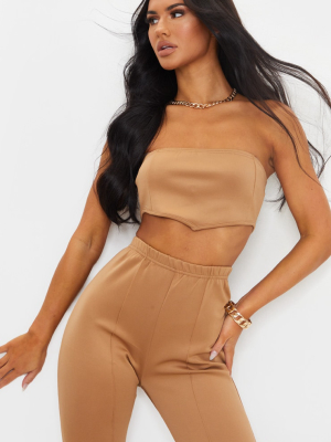 Camel Scuba Pointed Hem Bandeau