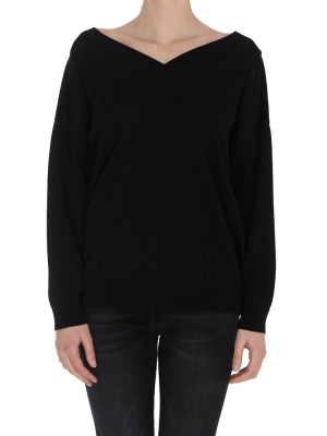 Pinko V-neck Knit Sweater