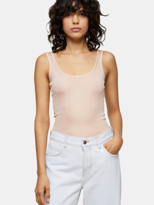 **ribbed Tank By Topshop Boutique