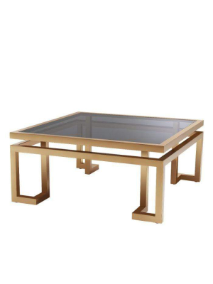 Eichholtz Palmer Coffee Table - Bronze & Black