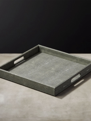 Avalon Square Shagreen Tray