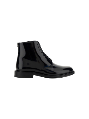 Saint Laurent Lace-up Ankle Boots