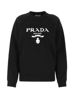 Prada Pixelated Logo Printed Sweatshirt