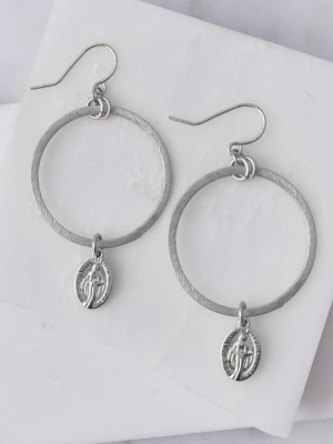 Mother Mary Hoop, Silver