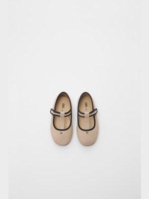 T-bar Ballet Flats