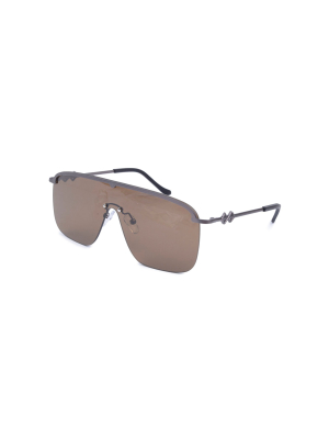 Amira Aviator-style Metal Sunglasses