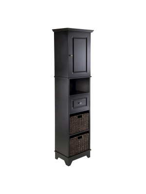 Display Cabinet Winsome Black 70.87" - Winsome