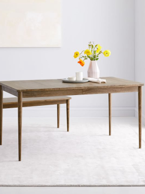 Modern Farmhouse Expandable Dining Table - Cerused Carob