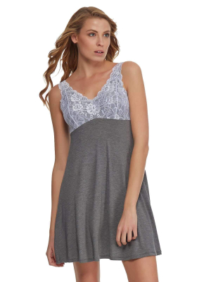 Micro Modal Chemise W/ Lace
