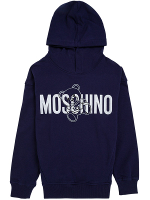 Moschino Kids Logo Printed Hoodie