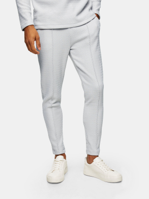 Gray Herringbone Sweatpants