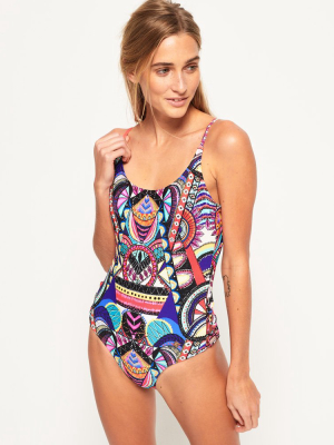 Neon Tribal Swimsuit