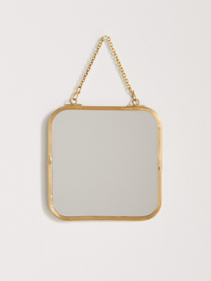 Tiny Square Hanging Wall Mirror