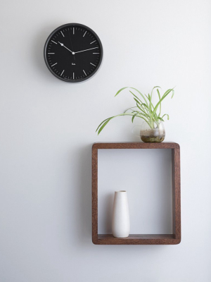 Riki Steel Clock - Midnight Black