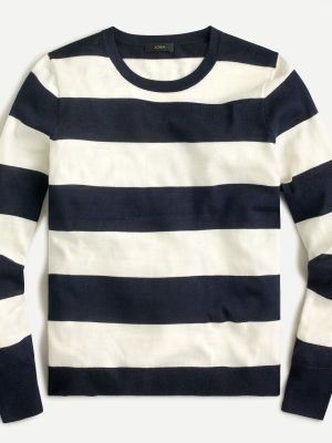 Margot Crewneck Sweater In Perfect Stripe