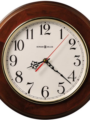 Howard Miller 620168 Howard Miller Brentwood Wall Clock 620-168 Windsor Cherry