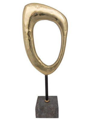 Sculpture A In Brass