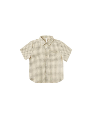 Rylee + Cru Grid Collared Shirt - Butter