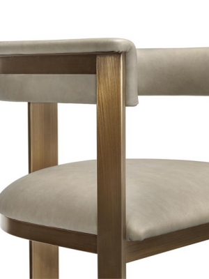 Darcy Bar Stool - Taupe Leather