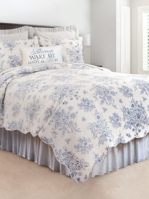 C&f Home Nelly Toile Cotton Quilt Set