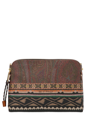 Etro Twister Pattern Embroidered Crossbody Bag