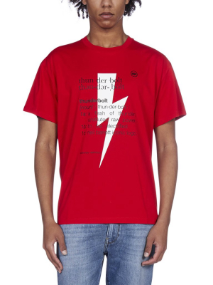 Neil Barrett Thunderbolt Definition Print T-shirt