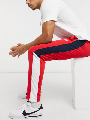 Nike Club Colorblock Sweatpants In Red/white/blue