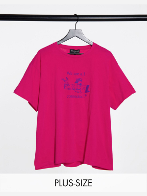 New Girl Order Curve Relaxed T-shirt With Connected Print