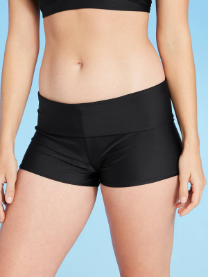 Women's Foldover Swim Boyshort - Kona Sol™