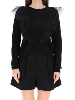 Redvalentino Ruffle-detailed Jumper