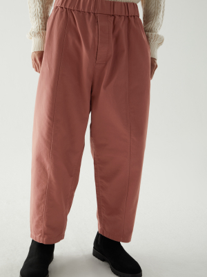 Dropped-crotch Cotton Pants