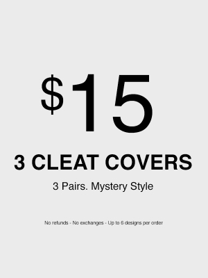 3 X Mystery Spats / Cleat Covers (no Refunds - No Exchanges - Up To 6 Different Designs)