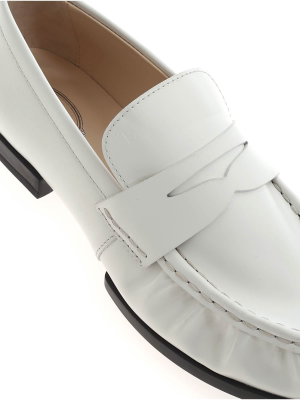 Tod's Ruched Penny-bar Loafers