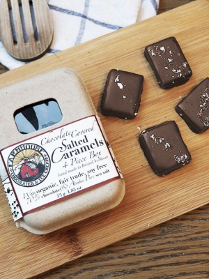 Vermont Made Dark Chocolate Covered Salted Caramels - 4 Piece