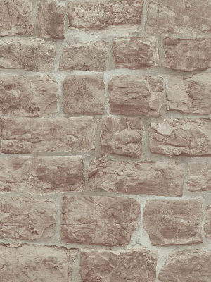 Briana Faux Brick Wallpaper In Beige And Brown Design By Bd Wall